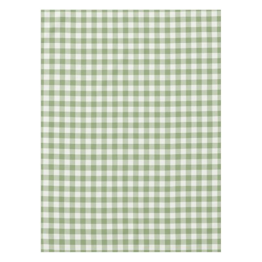 Nappe Vert sauge classique Gingham carreaux (Devant)