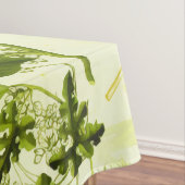 Nappe Vert vintage Botanique Fleurs sauvages Aquarelle (In Situ)