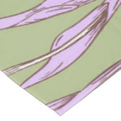 Nappe Vert violet rétro Y2K Funky Hippie Flower Motif (Angle)
