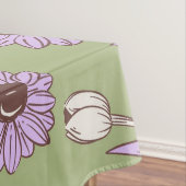 Nappe Vert violet rétro Y2K Funky Hippie Flower Motif (In Situ)