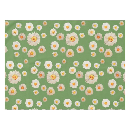 Nappe verte aux fleurs blanches (Devant (Horizontal))