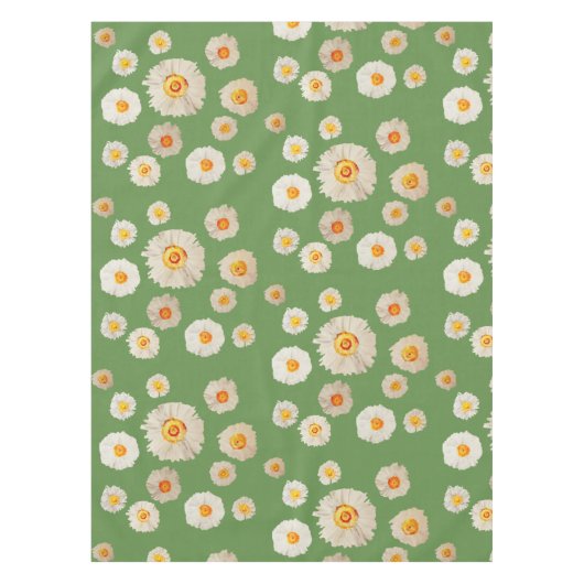 Nappe verte aux fleurs blanches (Devant)
