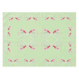 Nappe verte en bon état de patchwork de Faux