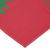 Nappe verte rouge personnalisée d'arbre de Noël (Angle)