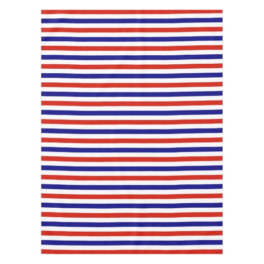 Nappe Vêtements de table rouge blanc et bleu (Devant)