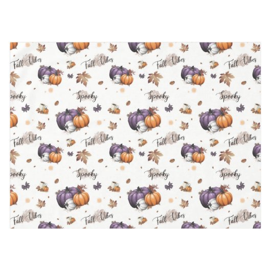 Nappe Vibes d'automne Motif sans couture (Devant (Horizontal))