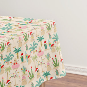 Nappe Vibes de vacances tropicales Motif de Noël