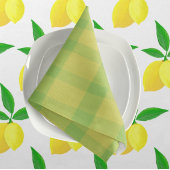 Nappe Vichy Rustique Vert Jaune à carreaux
