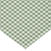 Nappe Vichy vert classique à carreaux de Noël (Angle)