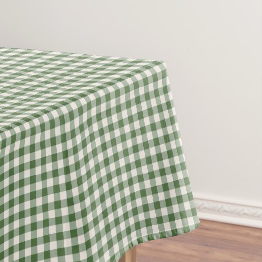 Nappe Vichy vert classique à carreaux de Noël (In Situ)