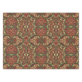 Nappe Victorian paisley pattern elegant red green gold (Devant (Horizontal))