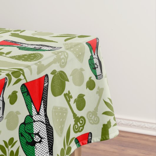 Nappe Victory Sign Hand Resistance Red Triangle Symbol (In Situ)