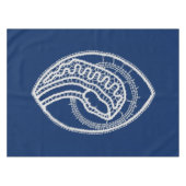 Nappe Vierge Marie, dentelle blanche, bleu marine (Devant (Horizontal))