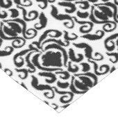 Nappe Vieux Monde Damas noir sur blanc (Angle)