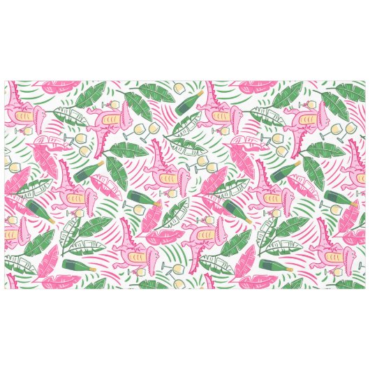 Nappe Vin d'alligator rose vert prépa (Devant (Horizontal))