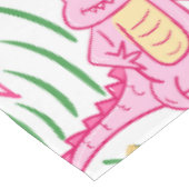 Nappe Vin d'alligator rose vert prépa (Angle)