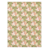 Nappe Vinatge Elegant Vert Citrouille Fleurs Grandes (Devant)