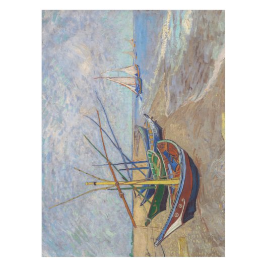 Nappe Vincent van Gogh - Bateaux de pêche sur la plage (Devant)