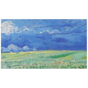 Nappe Vincent van Gogh - Champs de blé sous des nuages o