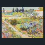 Nappe Vincent van Gogh - Jardin à Arles<br><div class="desc">Jardin d'Arles / Jardin fleuri avec sentier / Jardin d'Arles - Vincent van Gogh,  1888</div>