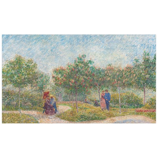 Nappe Vincent van Gogh - Jardin à Montmarte avec les ama (Devant (Horizontal))