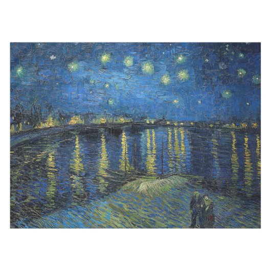Nappe Vincent van Gogh - Nuit étoilée sur le Rhône (Devant (Horizontal))