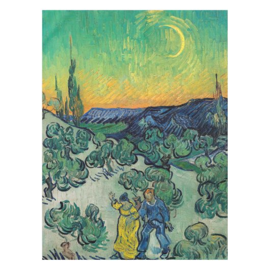 Nappe Vincent van Gogh - Paysage Lune avec couple (Devant)