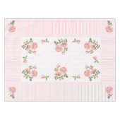 Nappe vintage à fleurs, lignes & points 52"x70" (Devant (Horizontal))