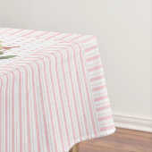 Nappe vintage à fleurs, lignes & points 52"x70" (In Situ)