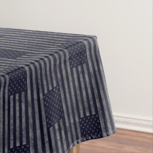 Nappe Vintage bleu foncé Grunge États-Unis Motif du drap