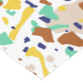 Nappe Vintage bleu jaune moderne Abstrait géométrique (Angle)