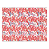 Nappe Vintage Chinoiserie Delft Français rouge bleu mono (Devant (Horizontal))