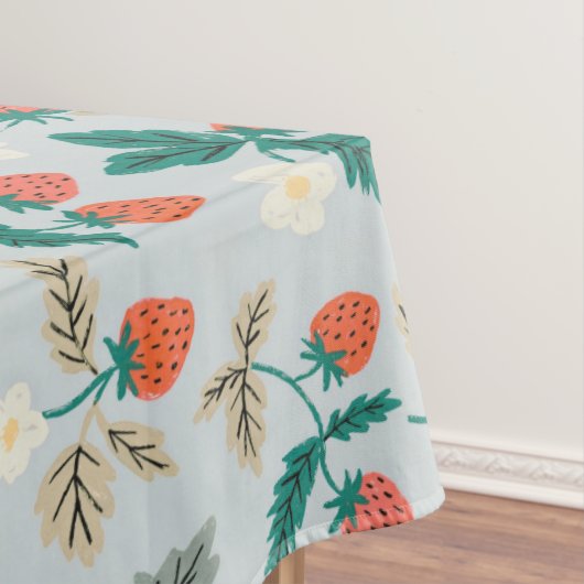 Nappe Vintage Cottagecore Strawberry Pattern (In Situ)