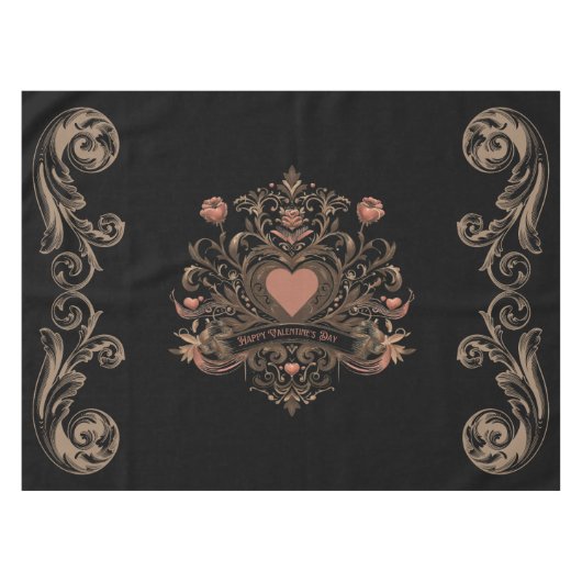 Nappe vintage de la Saint-Valentin victorienne (Devant (Horizontal))