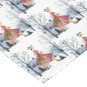 Nappe vintage de Noël 1950 (Angle)