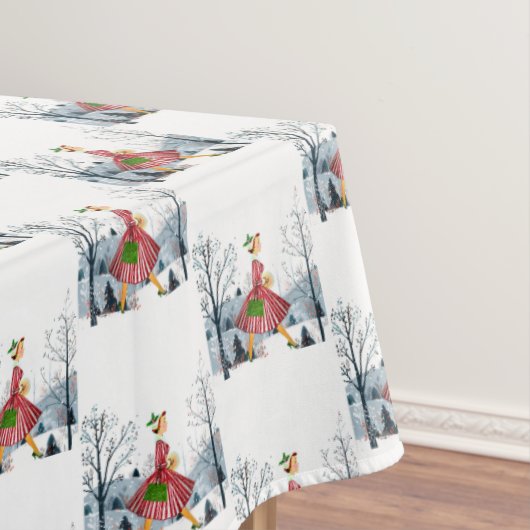 Nappe vintage de Noël 1950 (In Situ)