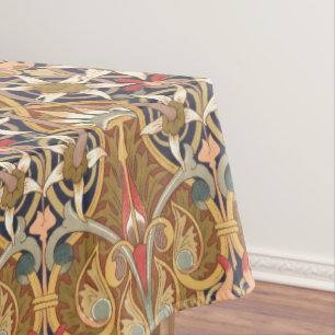 Nappe Vintage époque victorienne 1877 Modèle floral