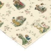 Nappe Vintage ère victorienne Kate Greenaway Motif (Angle)
