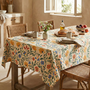 Nappe Vintage Floral méditerranéen Motif sans joint