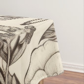 Nappe Vintage Floral Sepia Motif (2) (In Situ)