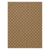 Nappe Vintage Gold Damask sur Brown (Devant)
