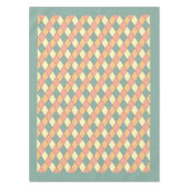 Nappe Vintage Harlequine Diagonal dans Pastels Monogramm (Devant)