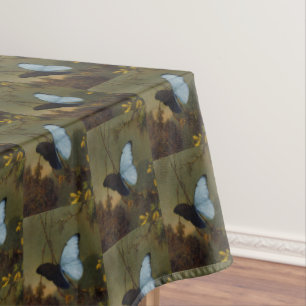 Nappe Vintage Martin Johnson Heade Blue Morpho Butterfly
