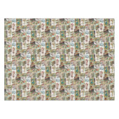 Nappe Vintage Noël Antique Collage fête de Noël (Devant (Horizontal))