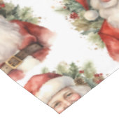 Nappe Vintage Noël Père Noël Motif souriant (Angle)