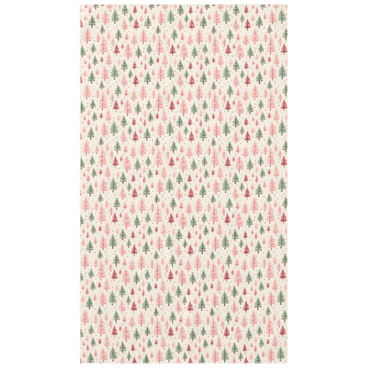 Nappe Vintage Pink Christmas Tree  (Devant)