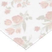Nappe Vintage pink tablecloth, floral tablecloth (Angle)