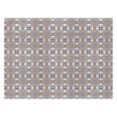Nappe Vintage Portugais Azulejo Blue Yellow Motif (Devant (Horizontal))