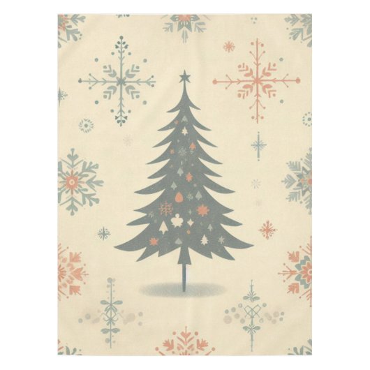 Nappe Vintage/rétro moderne Noël/hiver (Devant)