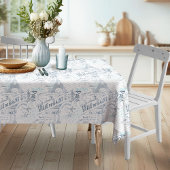 Nappe Vintage Romance Collage bleu ID226